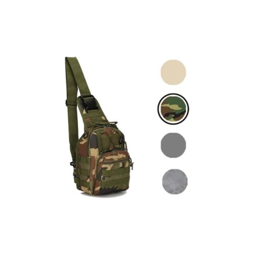 BOLSO TACTICO CRUZADO 7L - CAMUFLAJE MILITAR