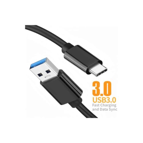 CABLE WIRED USB A C 3.0A NYLON