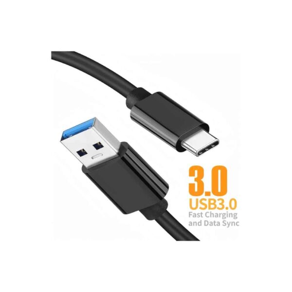 CABLE WIRED USB A C 3.0A NYLON