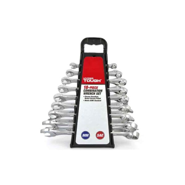 HYPER TOUGH JUEGO DE LLAVES - 18PZ MM SAE