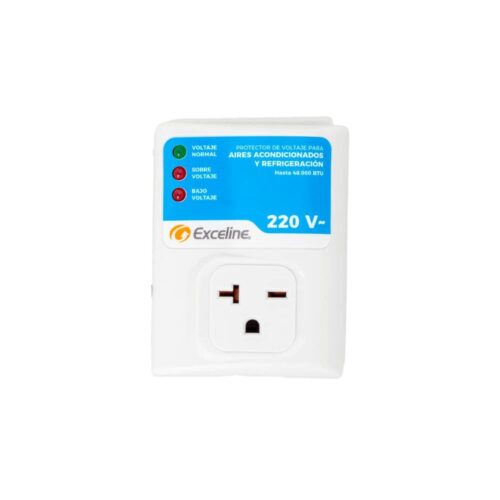 EXCELINE PROTECTOR DE VOLTAJE PARA AIRES ACONDICIONADOS Y REFRIGERADORES - GSM-RE220V