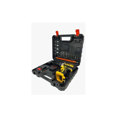 TALADRO INALAMBRICO + KIT DE HERRAMIENTAS (2 BATERIAS 21V)