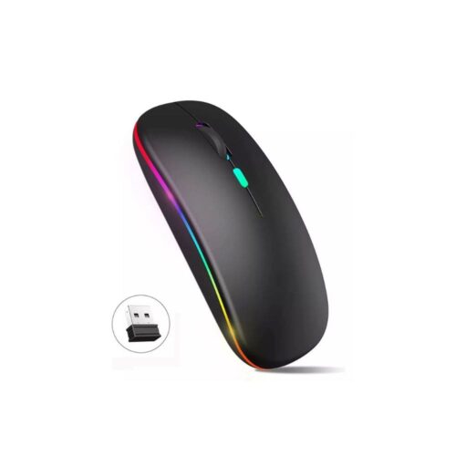 MOUSE SLIM INALAMBRICO RECARGABLE - NEGRO
