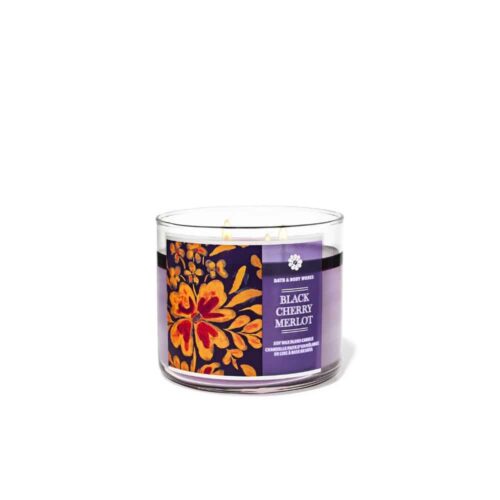VELAS BATH AND BODY WORKS 3 MECHAS – MERLOT DE CEREZA NEGRA