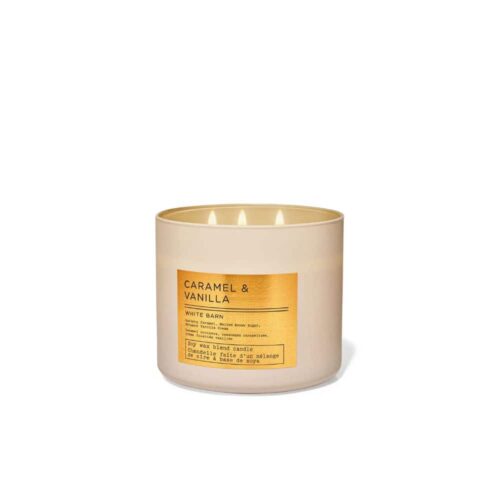 VELAS BATH AND BODY WORKS 3 MECHAS – VAINILLA Y CARAMELO