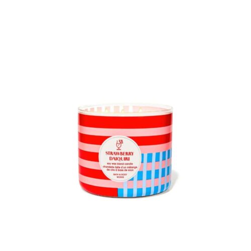 VELAS BATH AND BODY WORKS 3 MECHAS –  DAIQUIRI DE FRESA