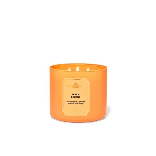 VELAS BATH AND BODY WORKS 3 MECHAS – BELLINI DE MELOCOTON