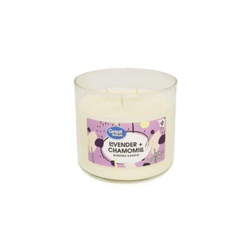 VELAS GREAT VALUE 3 MECHAS – LAVANDA Y MANZANILLA