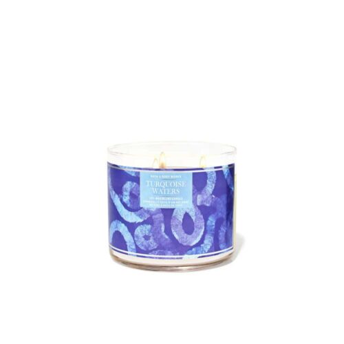 VELAS BATH AND BODY WORKS 3 MECHAS – AGUAS TURQUESAS