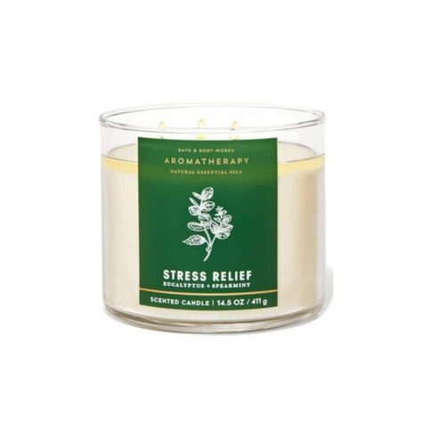 VELAS BATH AND BODY WORKS 3 MECHAS – AROMATHERAPY EUCALIPTO Y MENTA VERDE