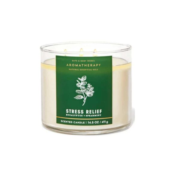VELAS BATH AND BODY WORKS 3 MECHAS – AROMATHERAPY EUCALIPTO Y MENTA VERDE