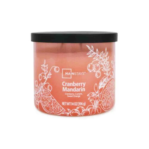 VELAS MAINSTAYS 3 MECHAS - MANDARINA Y ARANDANOS