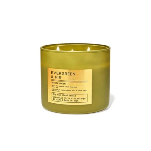VELAS BATH AND BODY WORKS 3 MECHAS - HOJAS PERENNES