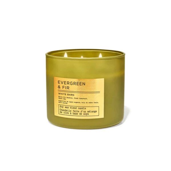 VELAS BATH AND BODY WORKS 3 MECHAS - HOJAS PERENNES