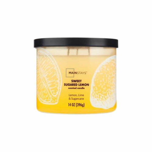 VELAS MAINSTAYS 3 MECHAS - LIMON DULCE Y AZUCARADA