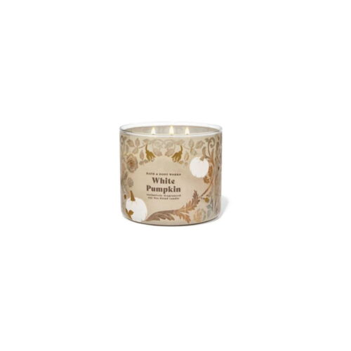 VELAS BATH AND BODY WORKS 3 MECHAS - CALABAZA BLANCA