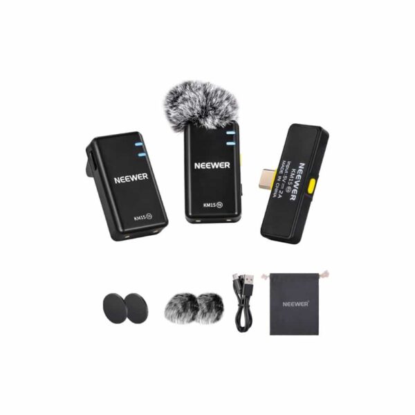 NEEWER MICROFONOS INALAMBRICOS KM15 - IPHONE 15/ANDROID TIPO C