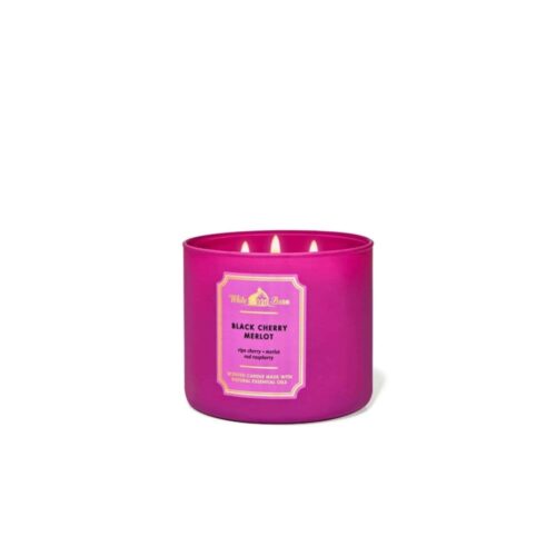 VELAS BATH AND BODY WORKS 3 MECHAS – MERLOT DE CEREZA NEGRA