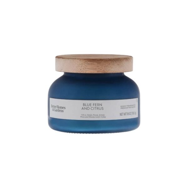 VELAS BETTER HOMES & GARDENS 18OZ - HELECHO AZUL Y CITRICOS