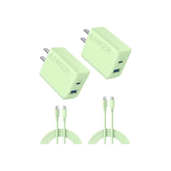 ANKER CUADRO + CABLE TIPO C 20W (TRES COLORES)