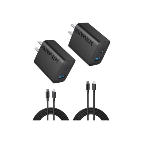 ANKER CUADRO + CABLE TIPO C 20W (TRES COLORES)